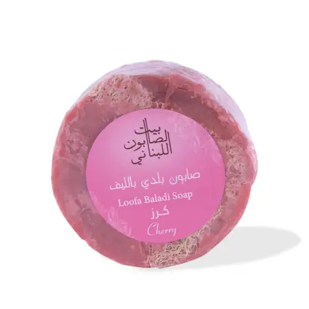 Cherry Loofah Baladi Soap 300g