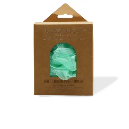Bath Loofah Puff - Green